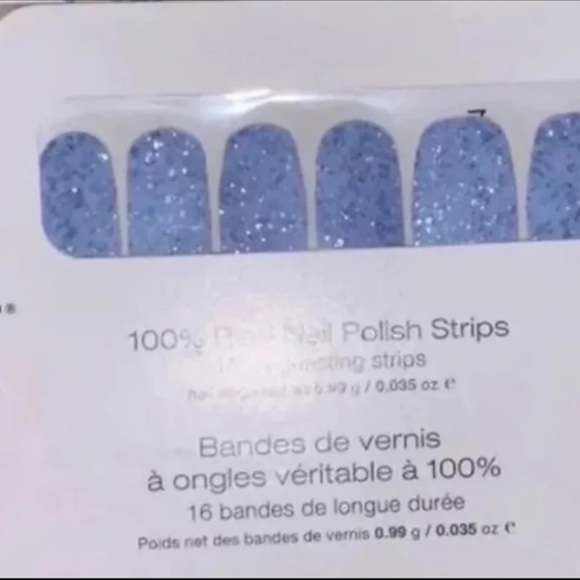 color street nails ice castle diy kit manicure sky blue chunky glitter - Picture 2 of 2